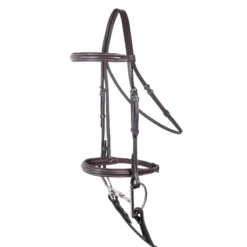 Pinnacle Padded Fancy Stitched Bridle -Schneiders Shop 19179 havana