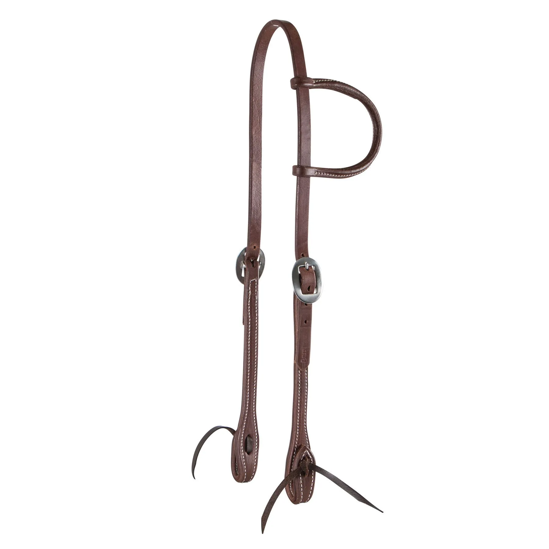 Billy Royal® Oiled Hermann Oak Leather Rolled One Ear Headstall 4 Billy Royal® Oiled Hermann Oak Leather Rolled One Ear Headstall - Image 2
