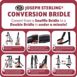 Joseph Sterling® Conversion Dressage Bridle With Patent Trim 15 Joseph Sterling® Conversion Dressage Bridle With Patent Trim -Schneiders Shop 32871 alt f