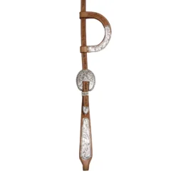 Double S Two Ear Silver Plate Headstall -Schneiders Shop 34152 lightoil