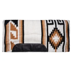 Dura-Tech® Wool Perfomance Western Saddle Pad -Schneiders Shop 35055 creamblackgold