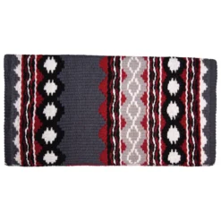 Schneiders® Rosey Western Show Saddle Blanket 36" X 34" -Schneiders Shop 36497 redgrey