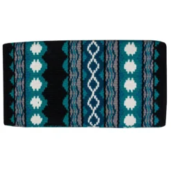 Schneiders® Rosey Western Show Saddle Blanket 36" X 34" -Schneiders Shop 36497 teal