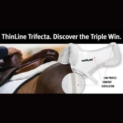 ThinLine Trifecta Half Pad With Sheepskin Rolls -Schneiders Shop 37701c alt c