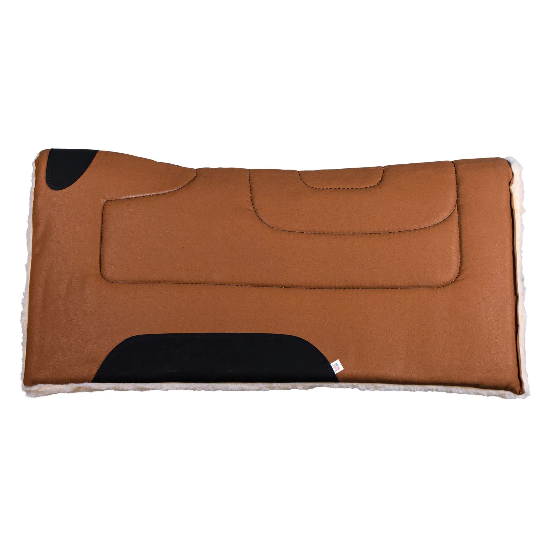Dura-Tech® Contour Fleece Canvas Western Saddle Pad 5 Dura-Tech® Contour Fleece Canvas Western Saddle Pad - Image 3