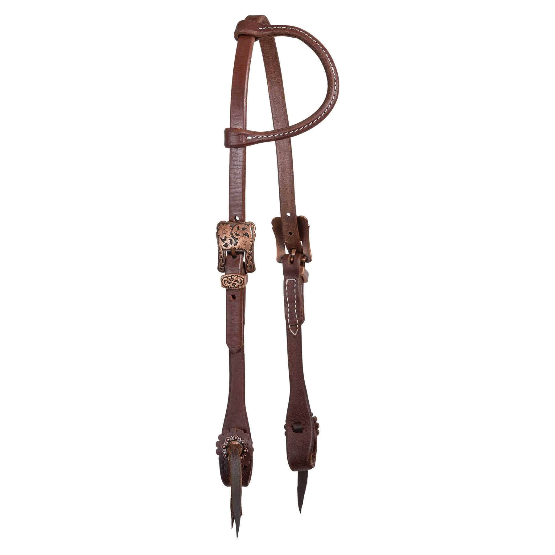 Billy Royal® Oiled Hermann Oak Performance One Ear Quick Change Headstall 5 Billy Royal® Oiled Hermann Oak Performance One Ear Quick Change Headstall - Image 3
