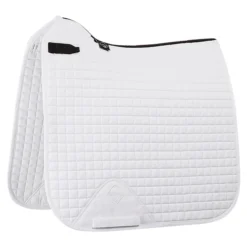 LeMieux® Prosport Square Plain Cotton D-Ring Dressage Saddle Pad 7 LeMieux® Prosport Square Plain Cotton D-Ring Dressage Saddle Pad -Schneiders Shop 40195 white