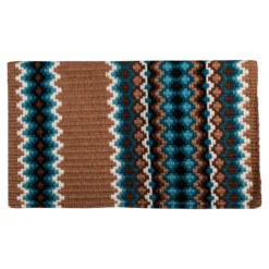 Mayatex Gemini Western Show Saddle Blanket -Schneiders Shop 40224 browntanblue