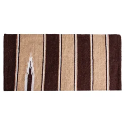 Dura-Tech® Woven Navajo Western Saddle Blanket 32" X 32" -Schneiders Shop 40738 browntan