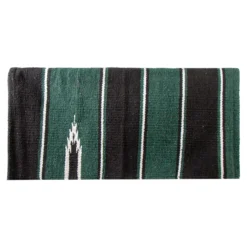 Dura-Tech® Woven Navajo Western Saddle Blanket 32" X 32" -Schneiders Shop 40738 greenblack