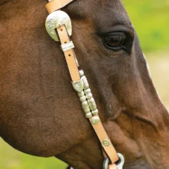 Double S Cody One-Ear Double Ferrule Headstall -Schneiders Shop 41085 alt d