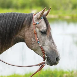 Double S Beaded One Ear Headstall -Schneiders Shop 41110 alt d