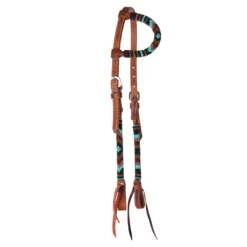Double S Beaded One Ear Headstall -Schneiders Shop 41110 black
