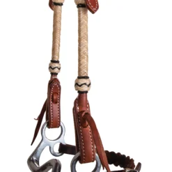 Double S Harness Leather Two Ear Headstall With Rawhide 19 Double S Harness Leather Two Ear Headstall With Rawhide -Schneiders Shop 41116 alt f