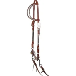 Double S Two Ear Diamond Spray Headstall -Schneiders Shop 41230 dark