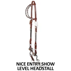 Double S Two Ear Diamond Spray Headstall -Schneiders Shop 41230 feature a overlay