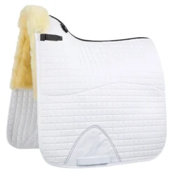 LeMieux® Merino+ Dressage Square Half Lined Saddle Pad -Schneiders Shop 41372 naturalwhite