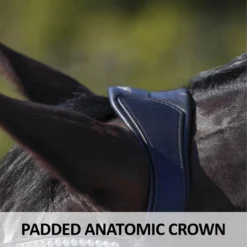 Joseph Sterling® Anatomic Snaffle Monocrown Dressage Bridle With Flash -Schneiders Shop 41684 feature b overlay