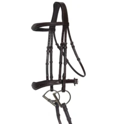 Joseph Sterling® Shaped Padded Monocrown English Bridle -Schneiders Shop 41686 havana