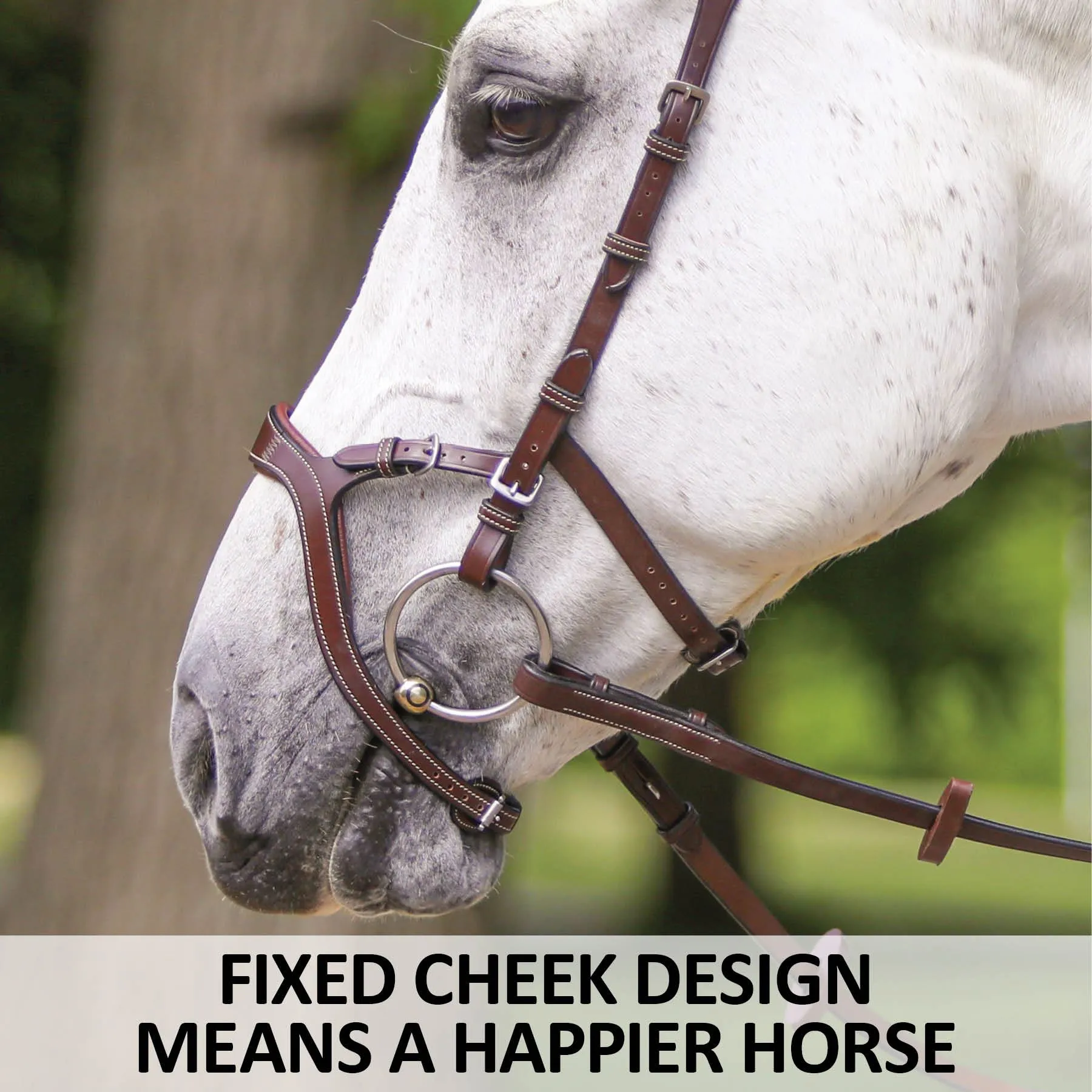 Joseph Sterling® Anatomic Poll Relief Monocrown English Bridle 6 Joseph Sterling® Anatomic Poll Relief Monocrown English Bridle - Image 4