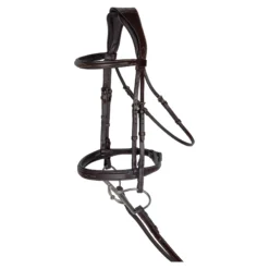 Joseph Sterling® Padded Poll Relief Monocrown English Bridle -Schneiders Shop 41688 havana