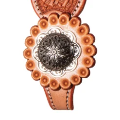 Double S Teardrop Basketweave One Ear Headstall -Schneiders Shop 41750 alt g