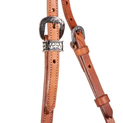 Double S Latigo Lined Futurity Browband Headstall -Schneiders Shop 41760 alt e