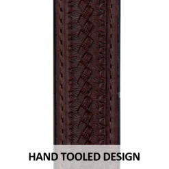 Billy Royal Basketweave Tooled One Ear Headstall -Schneiders Shop 41975 feature b overlay