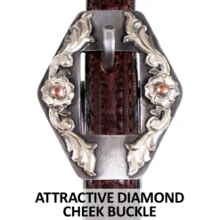 Billy Royal Basketweave Tooled One Ear Headstall -Schneiders Shop 41975 feature c overlay