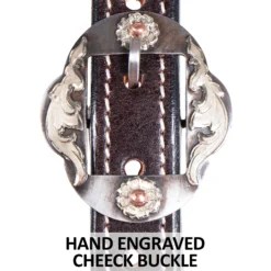 Billy Royal Buckstitch Cowboy Knot One Ear Headstall -Schneiders Shop 41976 feature c overlay