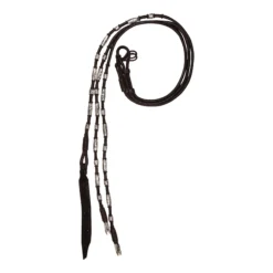 Double S Silver Plated Barrel/Ball Ferrule Direct Contact Romel Reins For Horses 24 Oz.