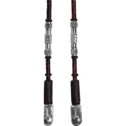 Double S Silver Plated Hex Ferrule Romel Reins For Horses 24.5 Oz. -Schneiders Shop 42167 alt b