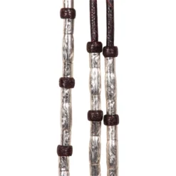 Double S Silver Plated Heavy Triple Ferrule Romel Reins For Horses 32 Oz. -Schneiders Shop 42168 alt b