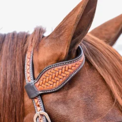 Double S Basketweave One Ear Headstall -Schneiders Shop 42371 alt b