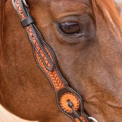 Double S Basketweave One Ear Headstall -Schneiders Shop 42371 alt d