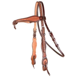 Double S Basketweave Futurity Browband Headstall -Schneiders Shop 42374 alt c