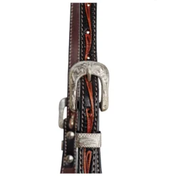 Double S One Ear Floral Tooled Headstall -Schneiders Shop 42984 alt b