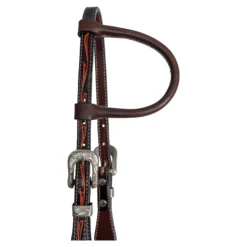 Double S One Ear Floral Tooled Headstall -Schneiders Shop 42984 alt c