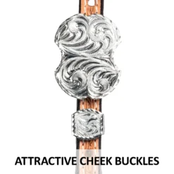 Billy Royal Mckenzie One Ear Show Headstall -Schneiders Shop 43176 feature d overlay