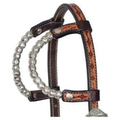 Double S Two Ear Wave Western Show Headstall 14 Double S Two Ear Wave Western Show Headstall -Schneiders Shop 43436 alt b