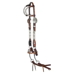 Double S Two Ear Wave Western Show Headstall 16 Double S Two Ear Wave Western Show Headstall -Schneiders Shop 43436 alt d