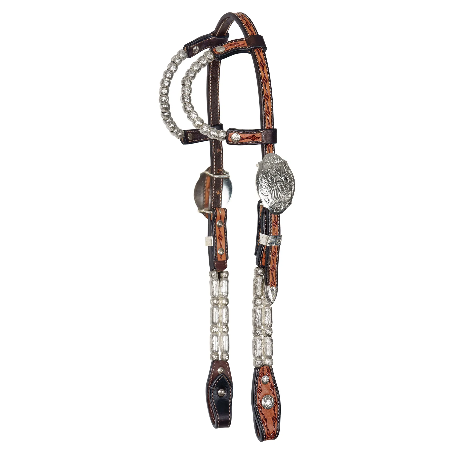 Double S Two Ear Wave Western Show Headstall 8 Double S Two Ear Wave Western Show Headstall - Image 6