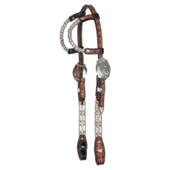 Double S Two Ear Wave Western Show Headstall 21 Double S Two Ear Wave Western Show Headstall -Schneiders Shop 43436 lightoil