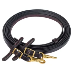 Victor Supreme Conway Buckle Training Split Reins For Horses With Snaps And Stops