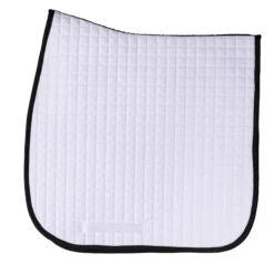 Dura-Tech® Standard Dressage Pad With Color Binding -Schneiders Shop 44806 whiteblack