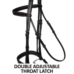 Schneiders® Flat Padded Hunter Bridle With Fancy Stitching -Schneiders Shop 44897 feature d overlay