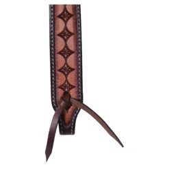 Double S Two-Tone Diamond Tooled Browband Headstall -Schneiders Shop 45237 alt c