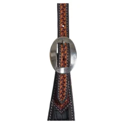 Double S Croc Print Inlay One Ear Headstall 14 Double S Croc Print Inlay One Ear Headstall -Schneiders Shop 45243 alt c