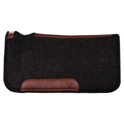 Diamond Wool Black Gold Premium Contoured Tough Western Saddle Pad -Schneiders Shop 45252 gray
