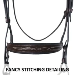 Schneiders® Raised Fancy Stitch Hunter Bridle With Black Padding -Schneiders Shop 45311 feature d overlay